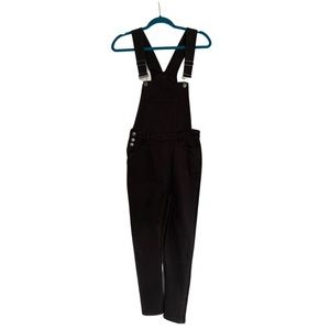 Urban Bliss Skinny Denim Overalls in Black